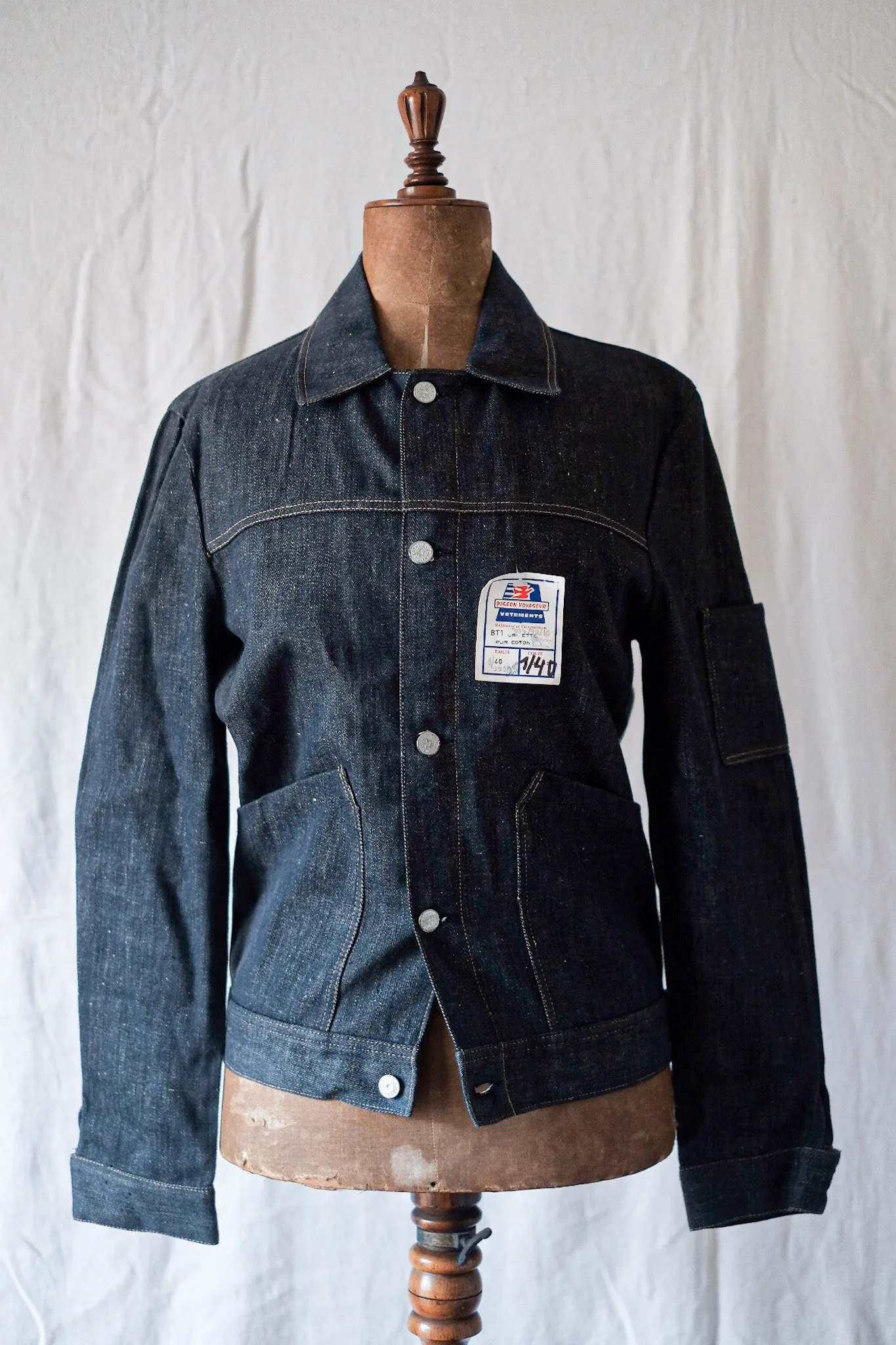 [~ 60's] Veste de travail en jean vintage français 