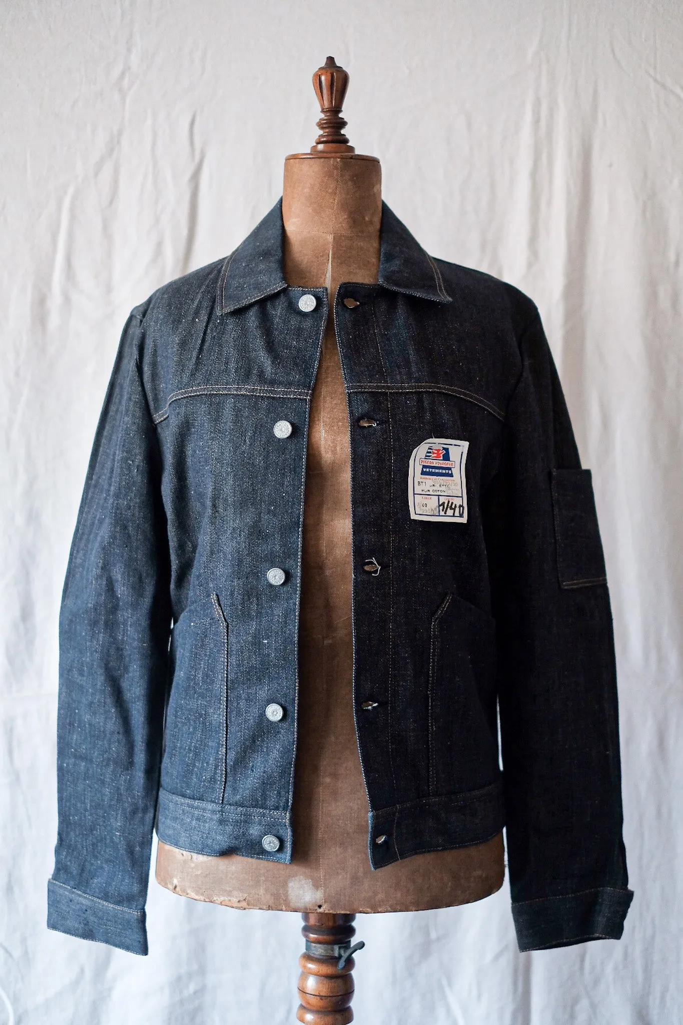 [~ 60's] Veste de travail en jean vintage français 