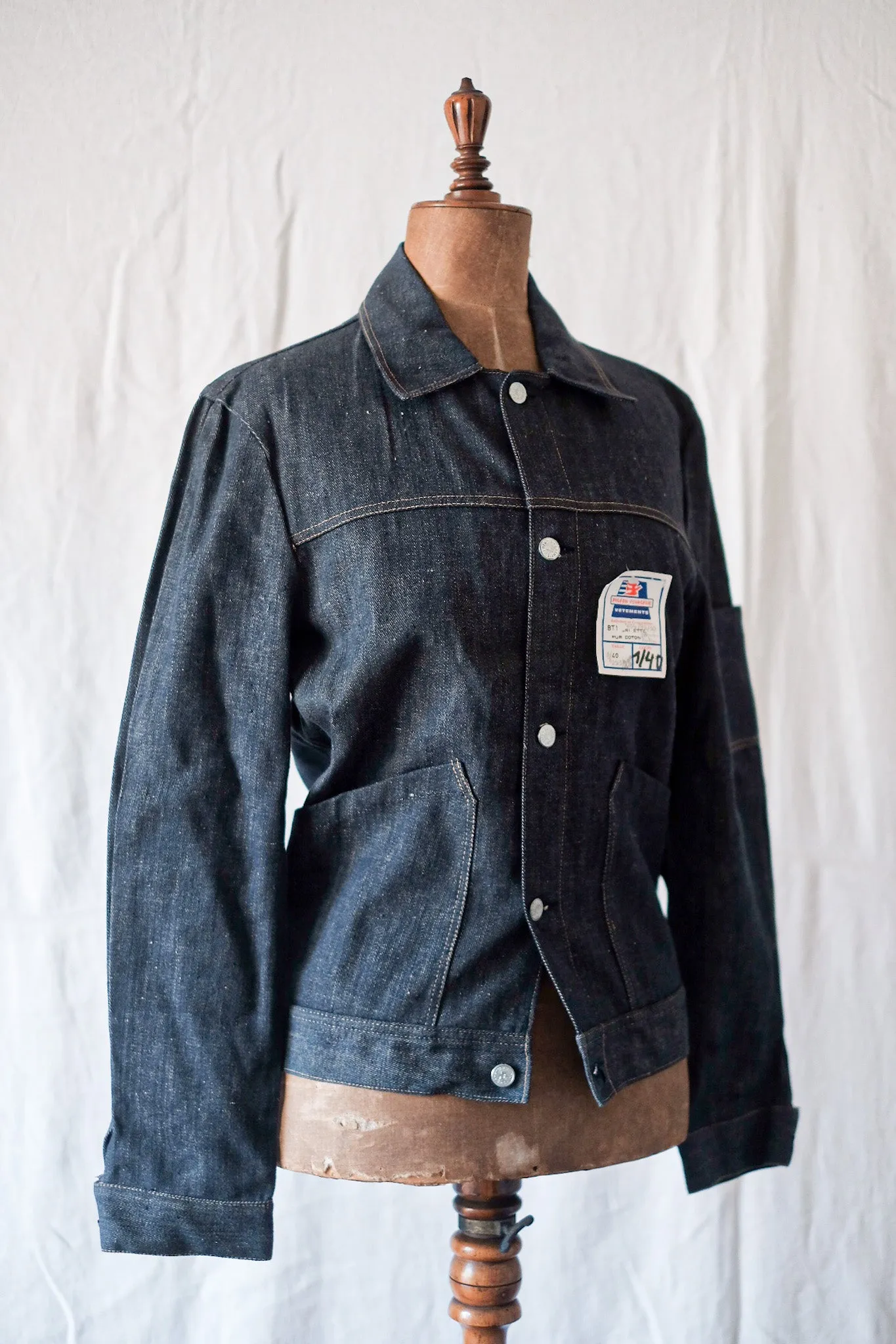 [~ 60's] Veste de travail en jean vintage français 