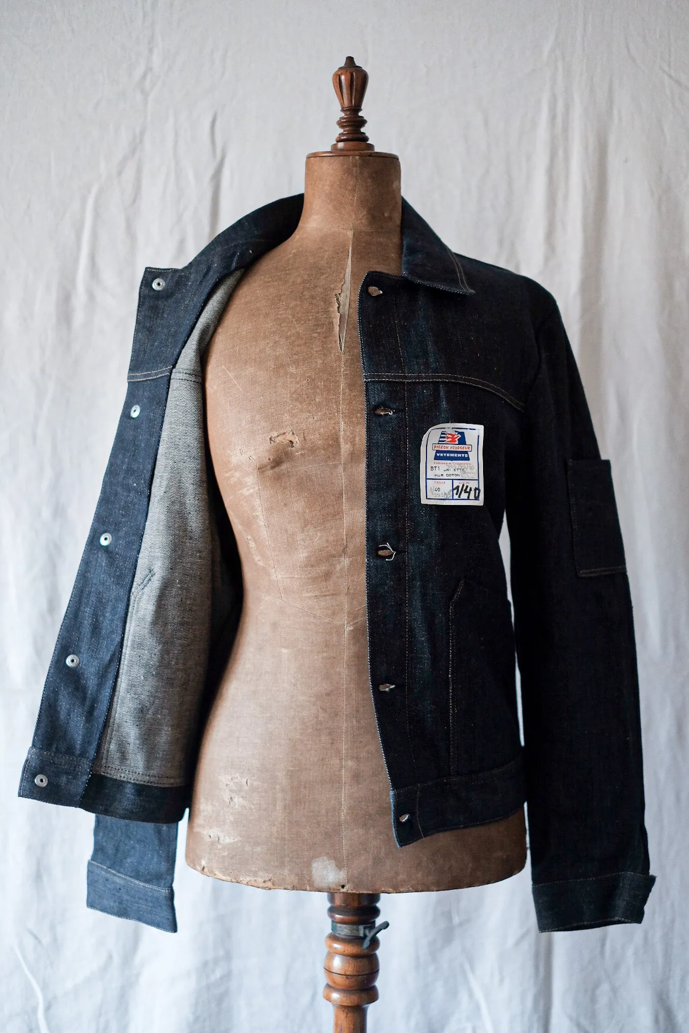 [~ 60's] Veste de travail en jean vintage français 