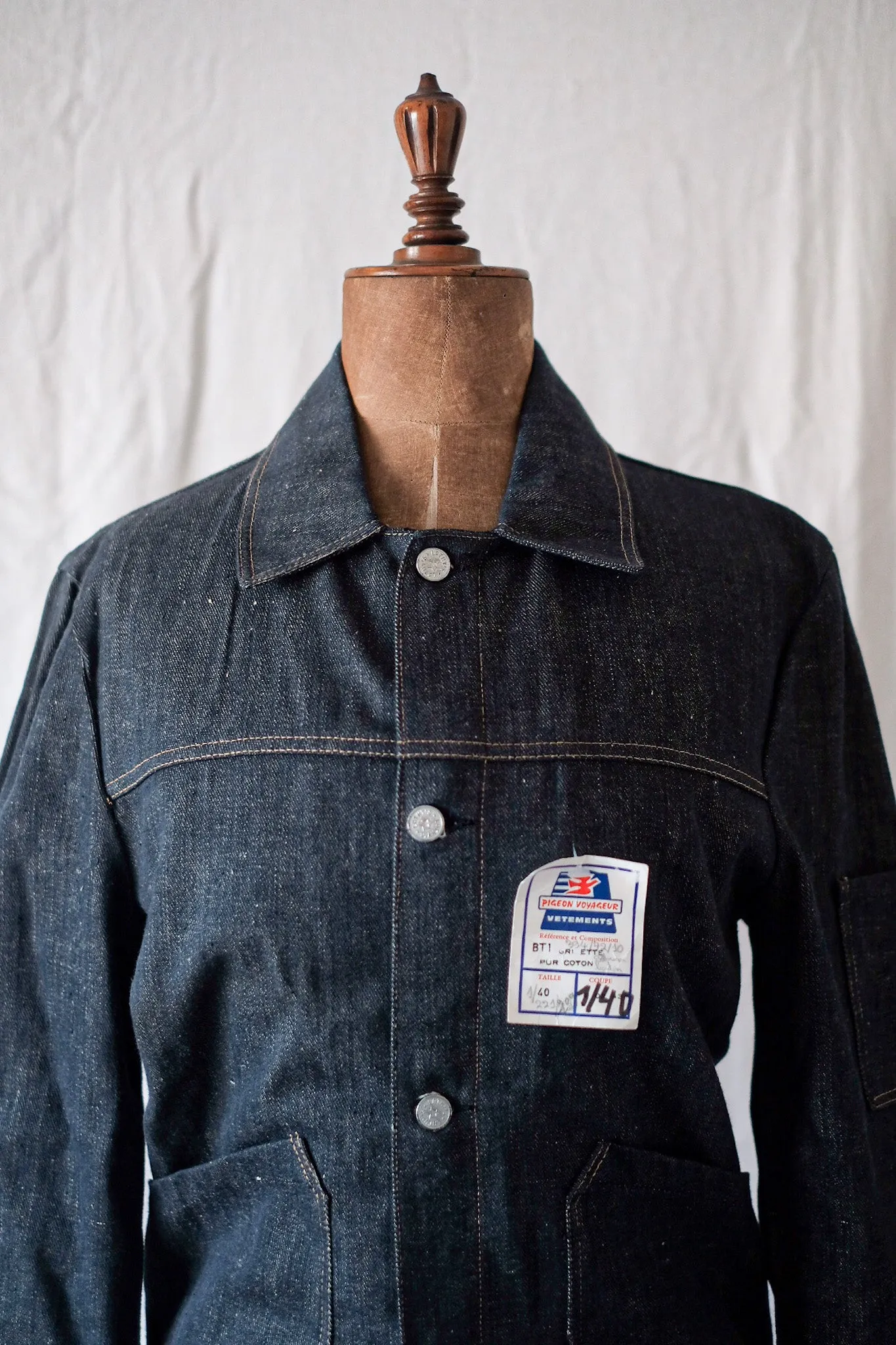 [~ 60's] Veste de travail en jean vintage français 