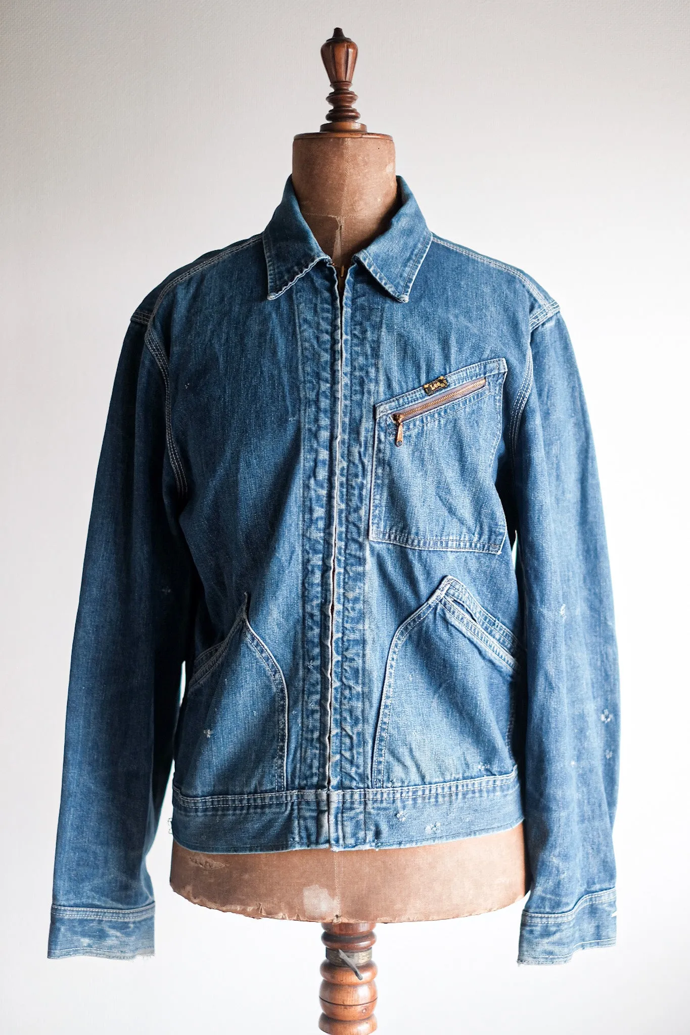 [~ 60's] Vintage Lee 91-B Taille de la veste en jean.40R