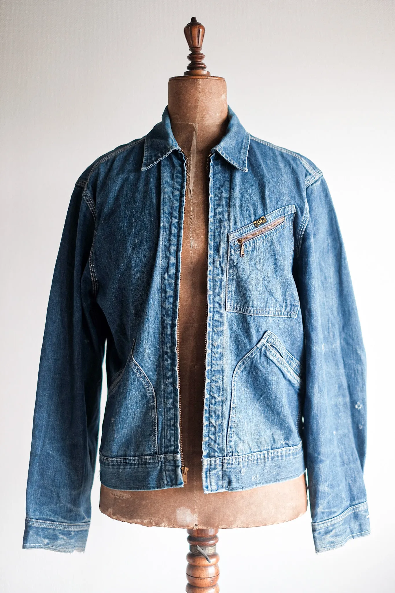 [~ 60's] Vintage Lee 91-B Taille de la veste en jean.40R