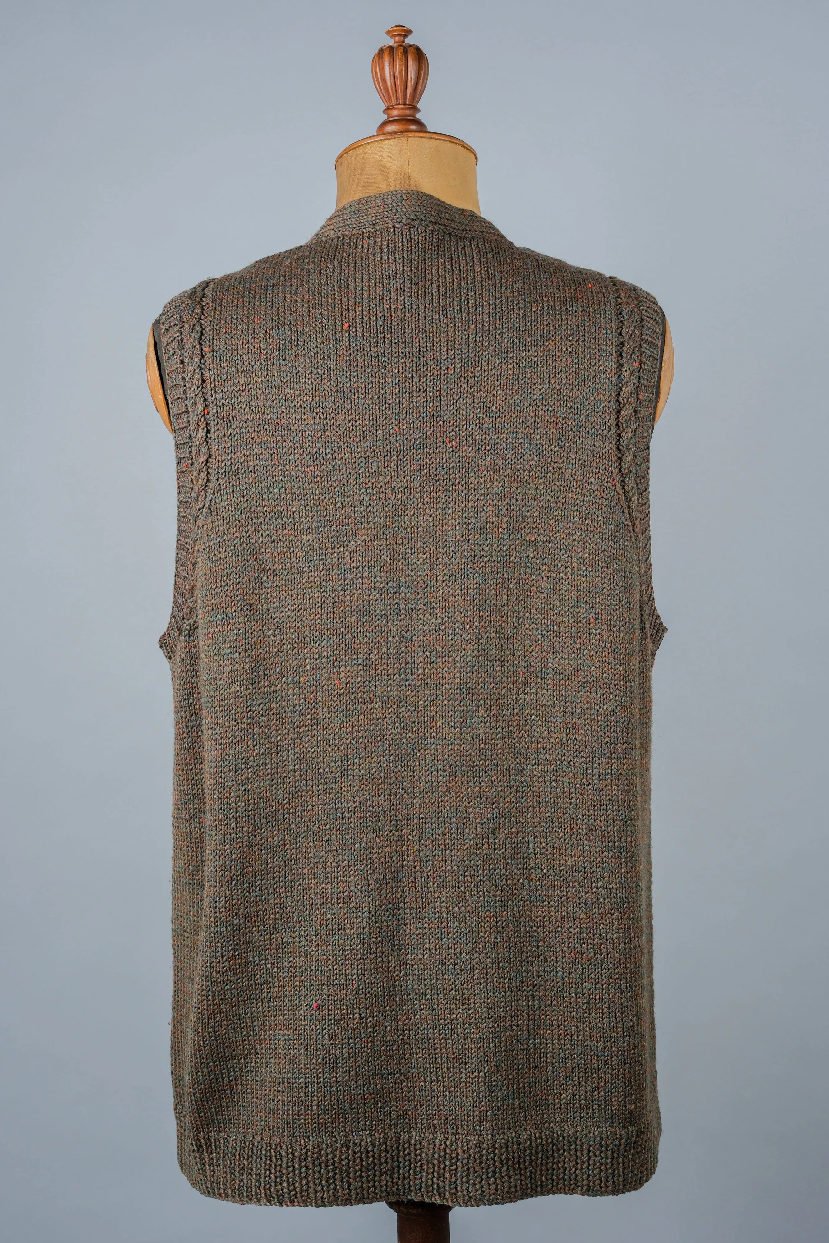 [~ 80's] gilet en laine mixte vintage britannique 