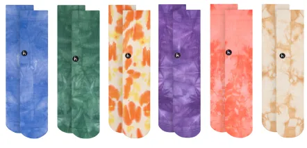 6-Pack Chaussettes Tie Dye