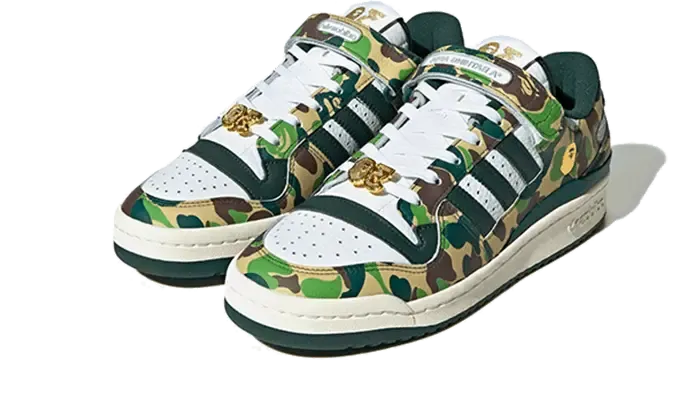 Adidas Forum 84 Low Bape 30th Anniversary Green Camo