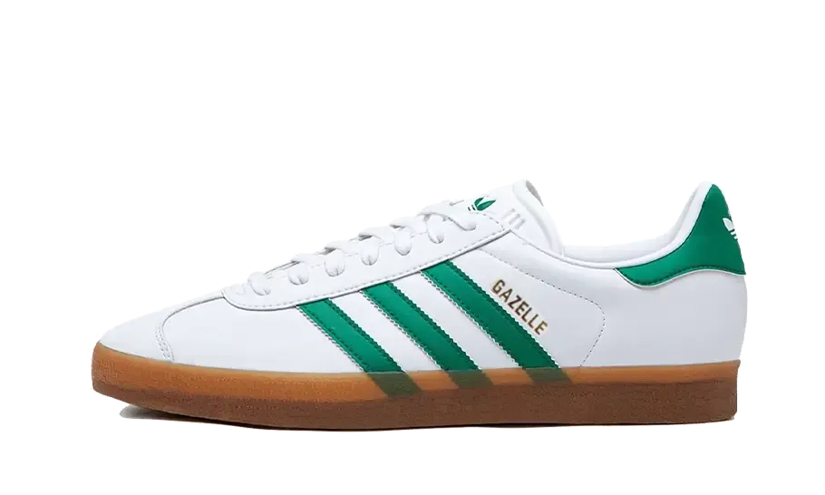 Adidas Gazelle White Bold Green Gum