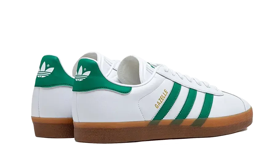 Adidas Gazelle White Bold Green Gum