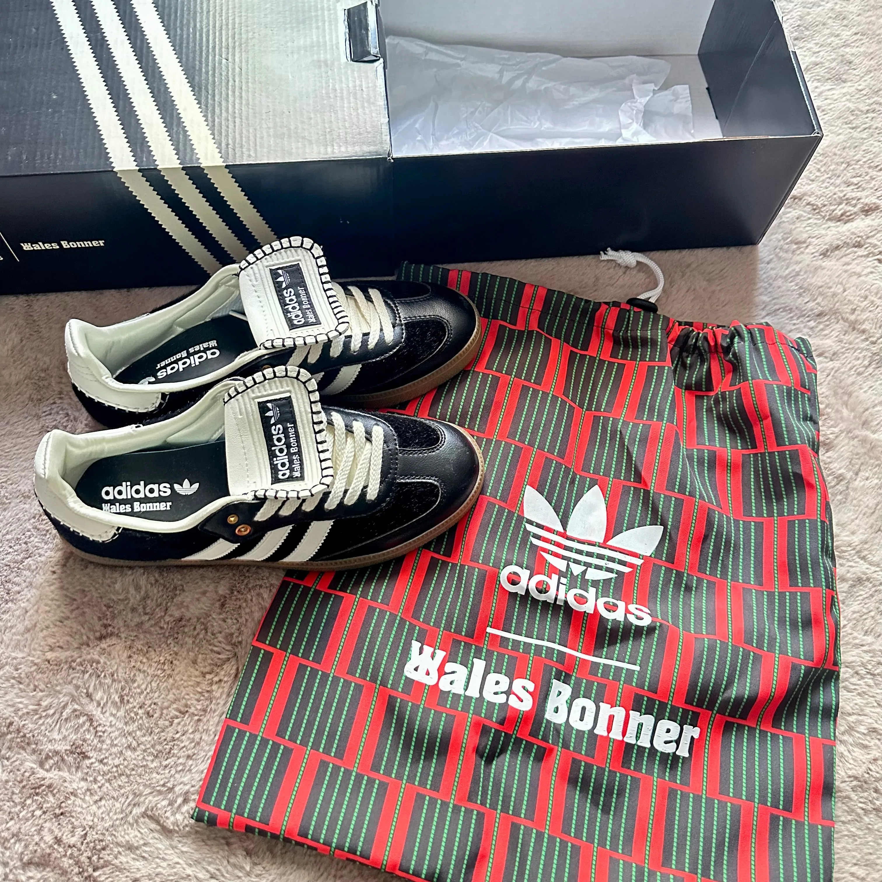 Adidas Samba Nylon Wales Bonner Core Black