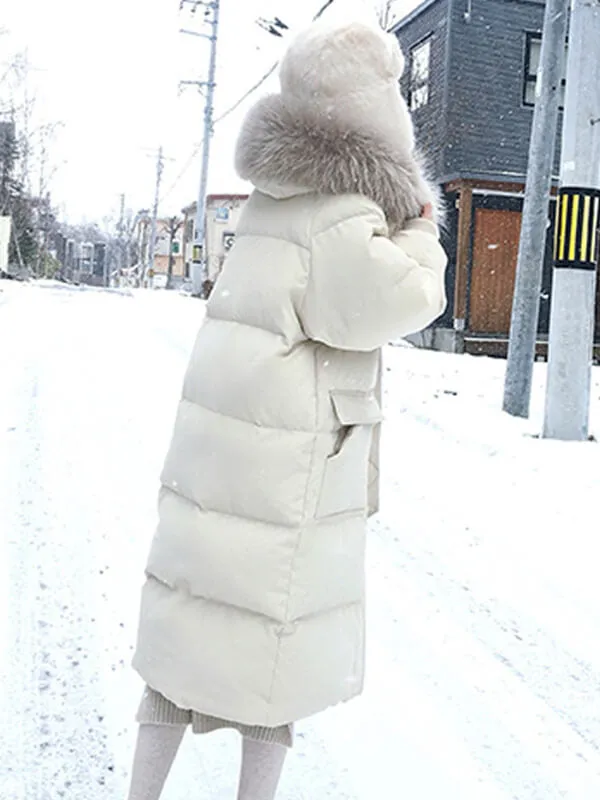 Airchics longue manteau avec poches fermeture éclair à capuche femme mode