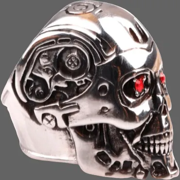 Bague Terminator en acier