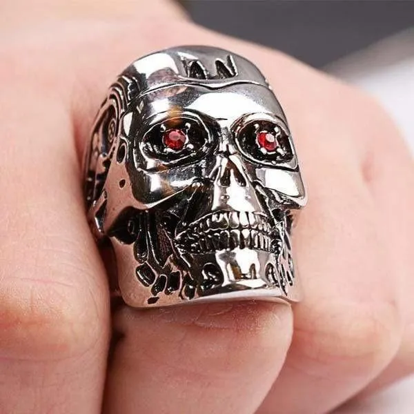 Bague Terminator en acier