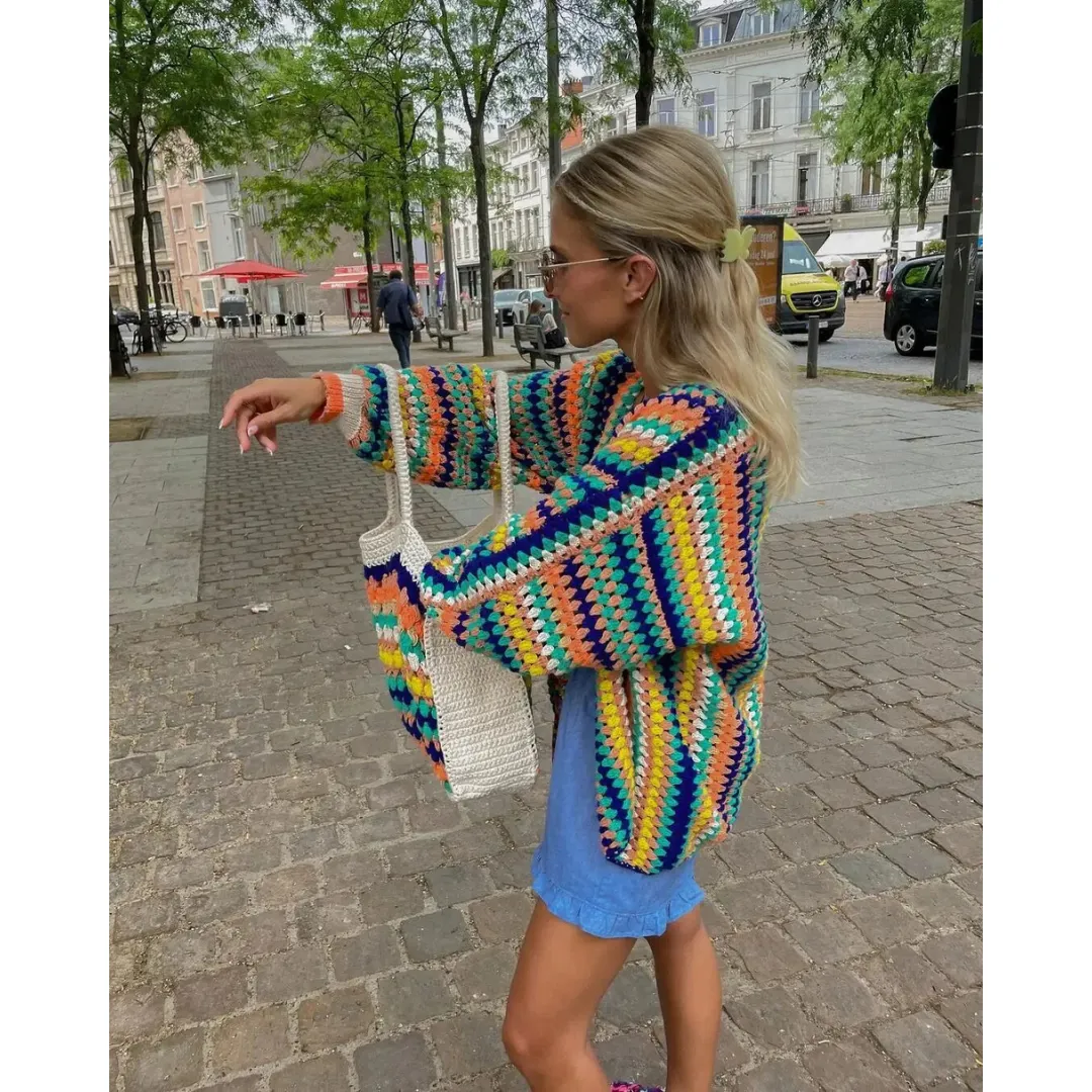 Ballie | Cardigan Boho Pour Femme | Court