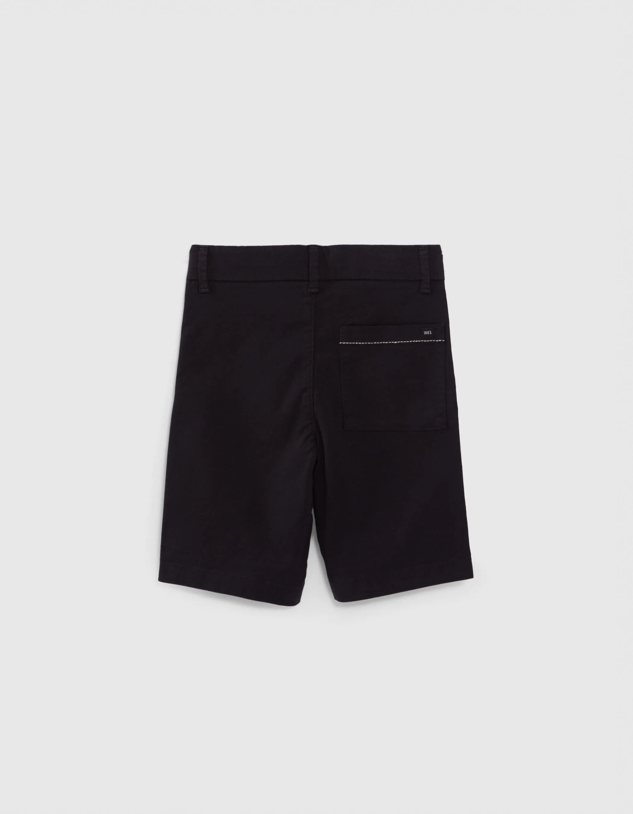 Bermuda CHINO noir point cellier poches garçon