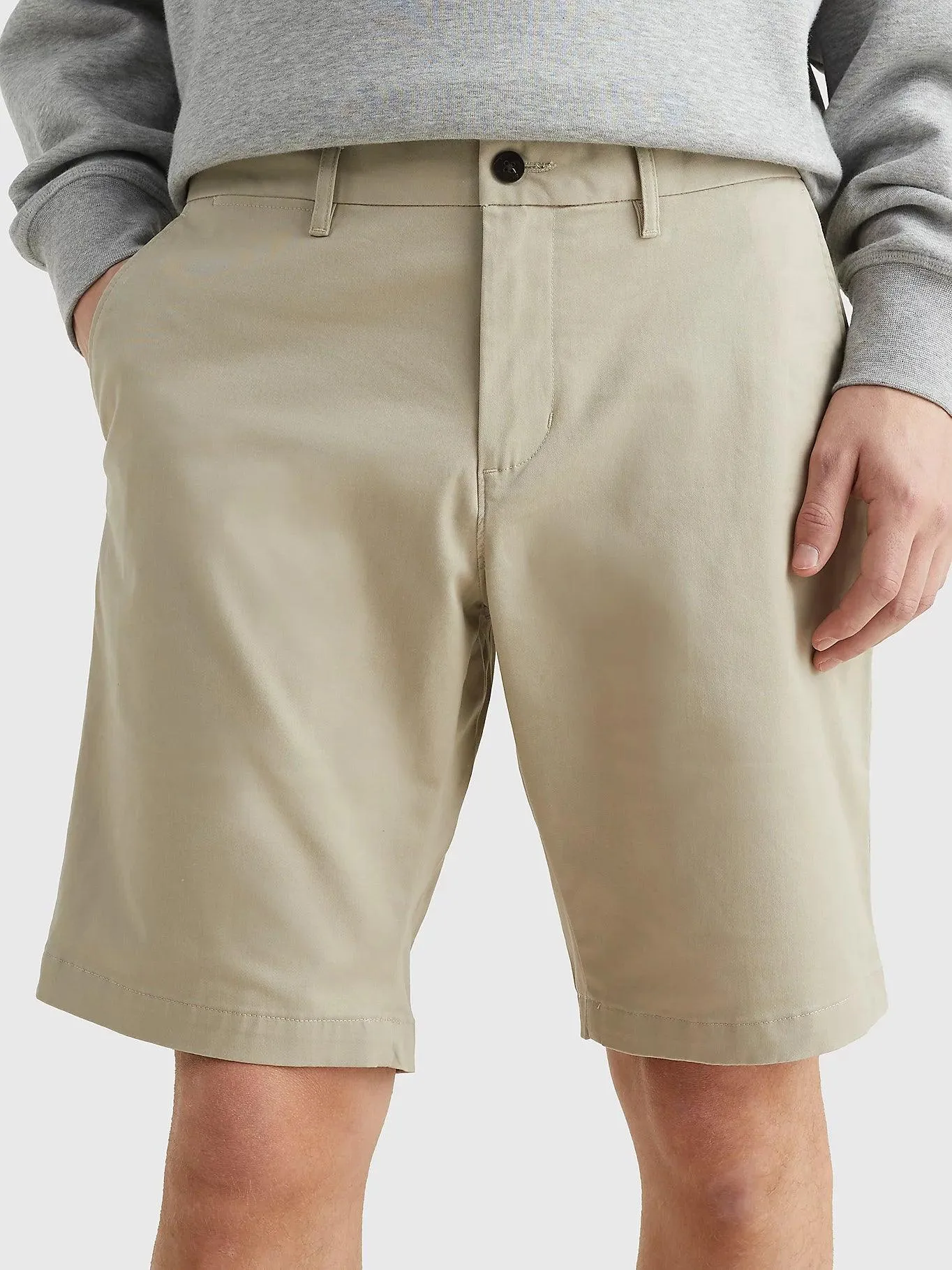 Bermuda Tommy Hilfiger beige en coton bio stretch