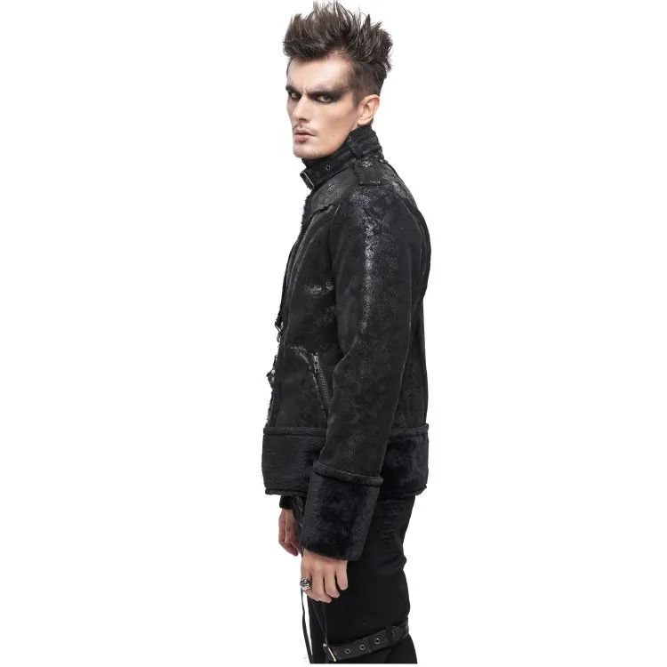 Blouson 'Jarlan' en Simili Cuir Noir