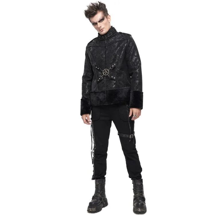 Blouson 'Jarlan' en Simili Cuir Noir