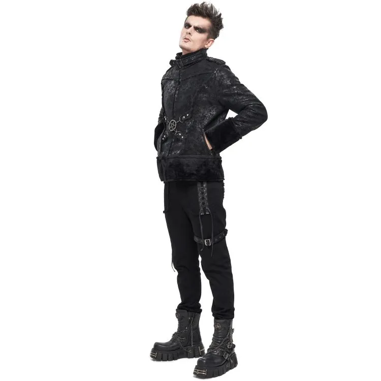 Blouson 'Jarlan' en Simili Cuir Noir