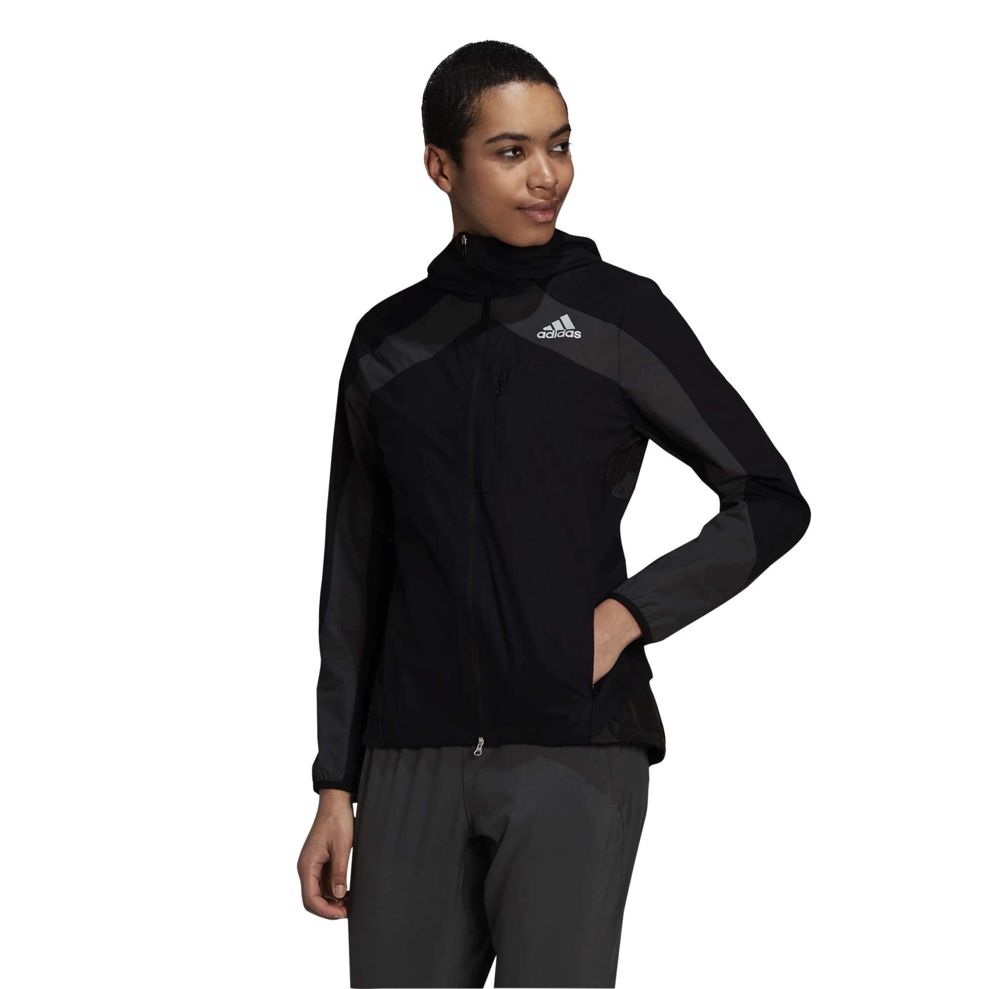 Blouson pour femme adidas  Adizero Marathon Black