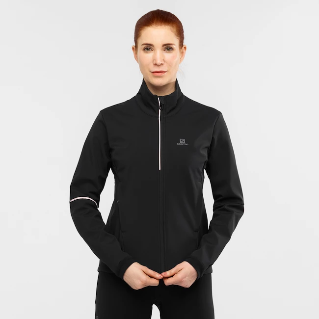 Blouson pour femme Salomon  Agile Softshell Jacket Black