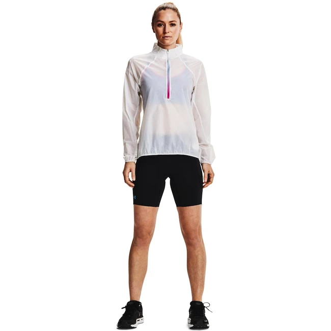 Blouson pour femme Under Armour  Storm Impasse Flow 1/2 Zip-WHT L