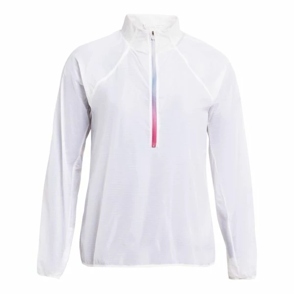 Blouson pour femme Under Armour  Storm Impasse Flow 1/2 Zip-WHT L