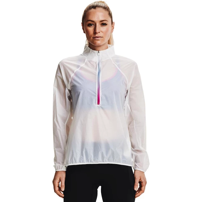 Blouson pour femme Under Armour  Storm Impasse Flow 1/2 Zip-WHT L