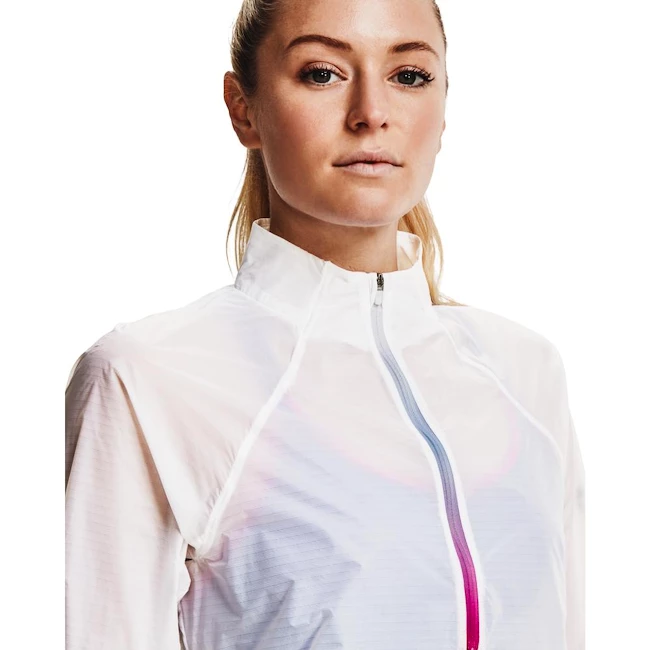 Blouson pour femme Under Armour  Storm Impasse Flow 1/2 Zip-WHT L