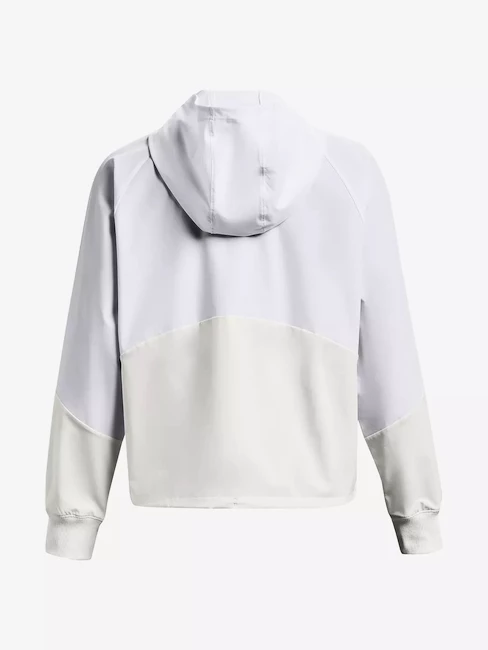 Blouson pour femme Under Armour  Woven FZ Jacket-WHT