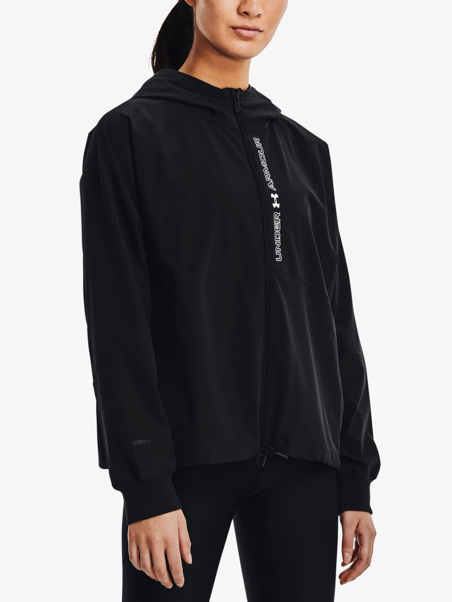 Blouson pour femme Under Armour  Woven FZ Storm Jacket-BLK