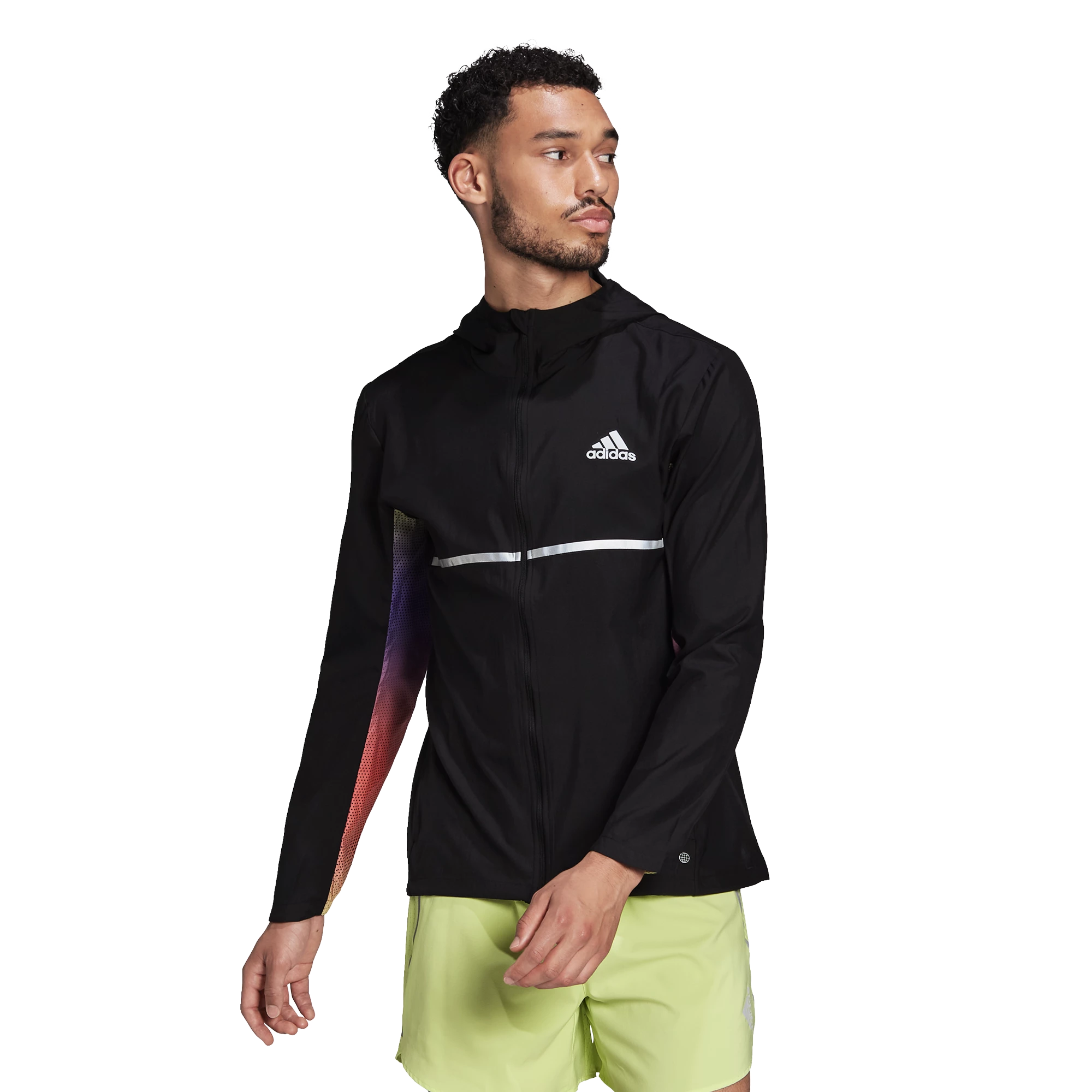 Blouson pour homme adidas Own The Run Colorblock Jacket Black