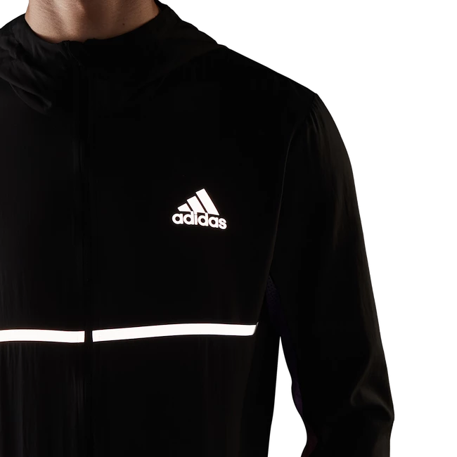 Blouson pour homme adidas Own The Run Colorblock Jacket Black