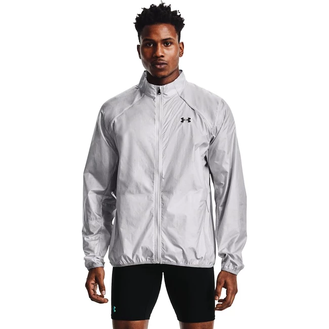 Blouson pour homme Under Armour  Impasse Run 2.0 gray XL