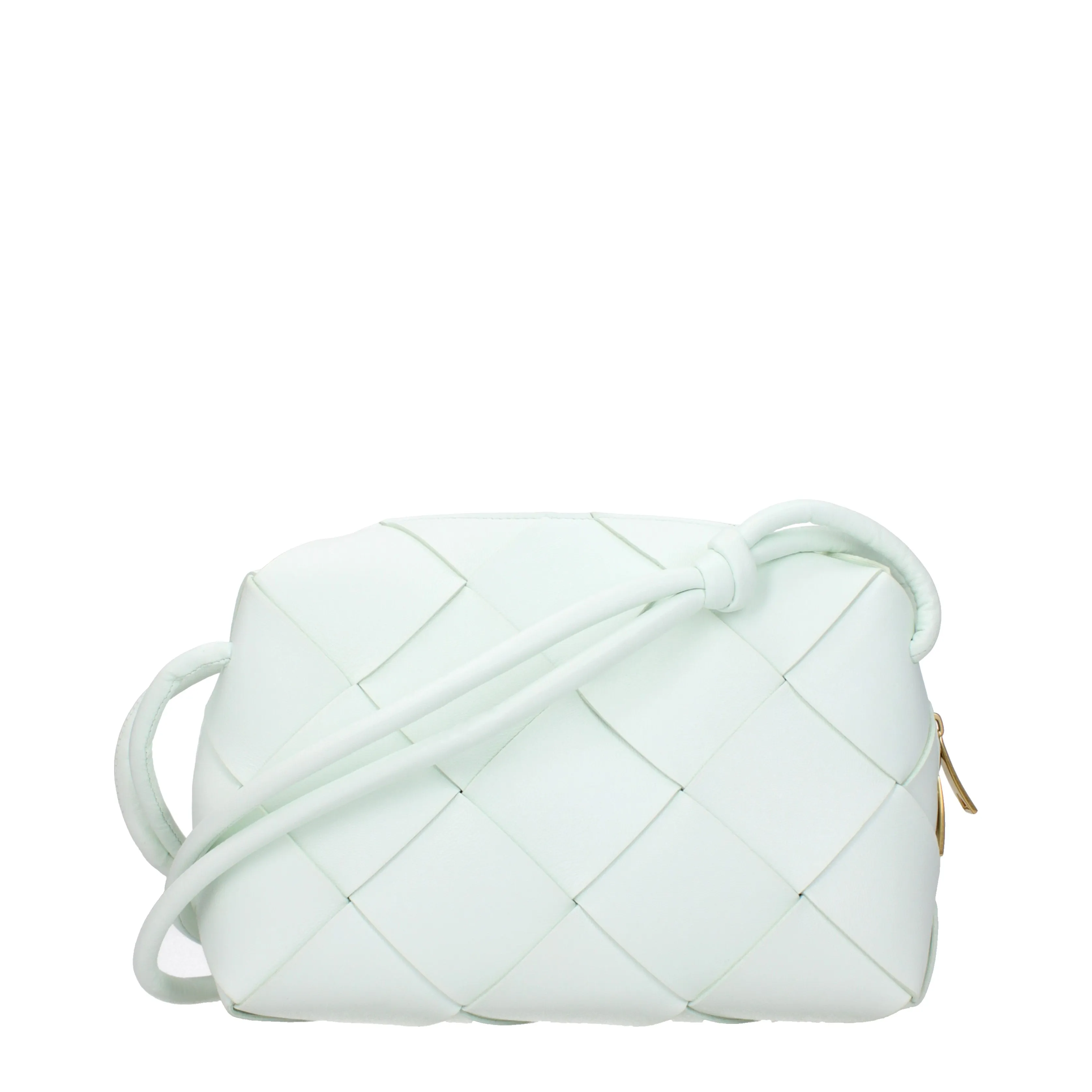 Bottega Veneta Sacs d'épaule cassettes femmes en cuir vert / glace