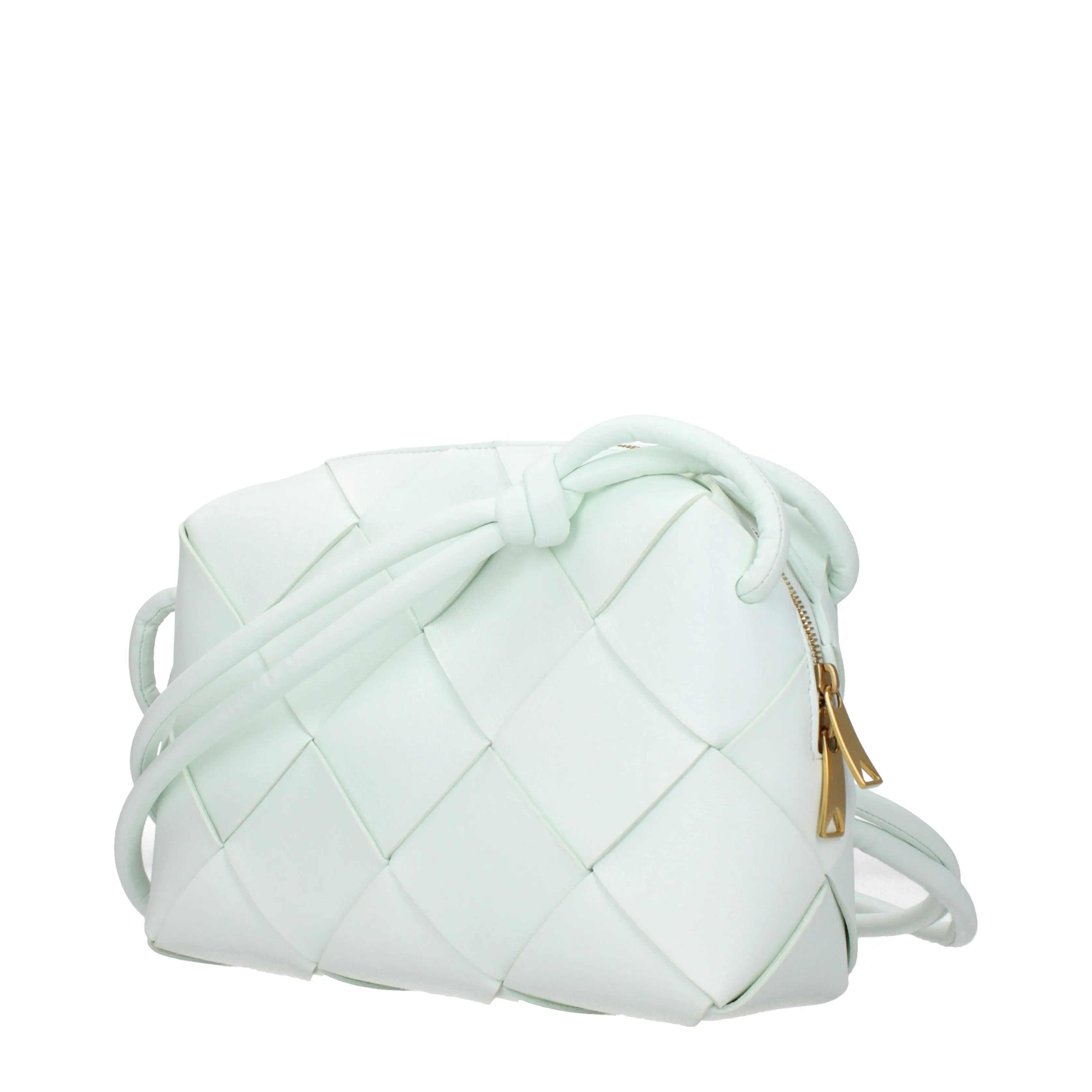 Bottega Veneta Sacs d'épaule cassettes femmes en cuir vert / glace