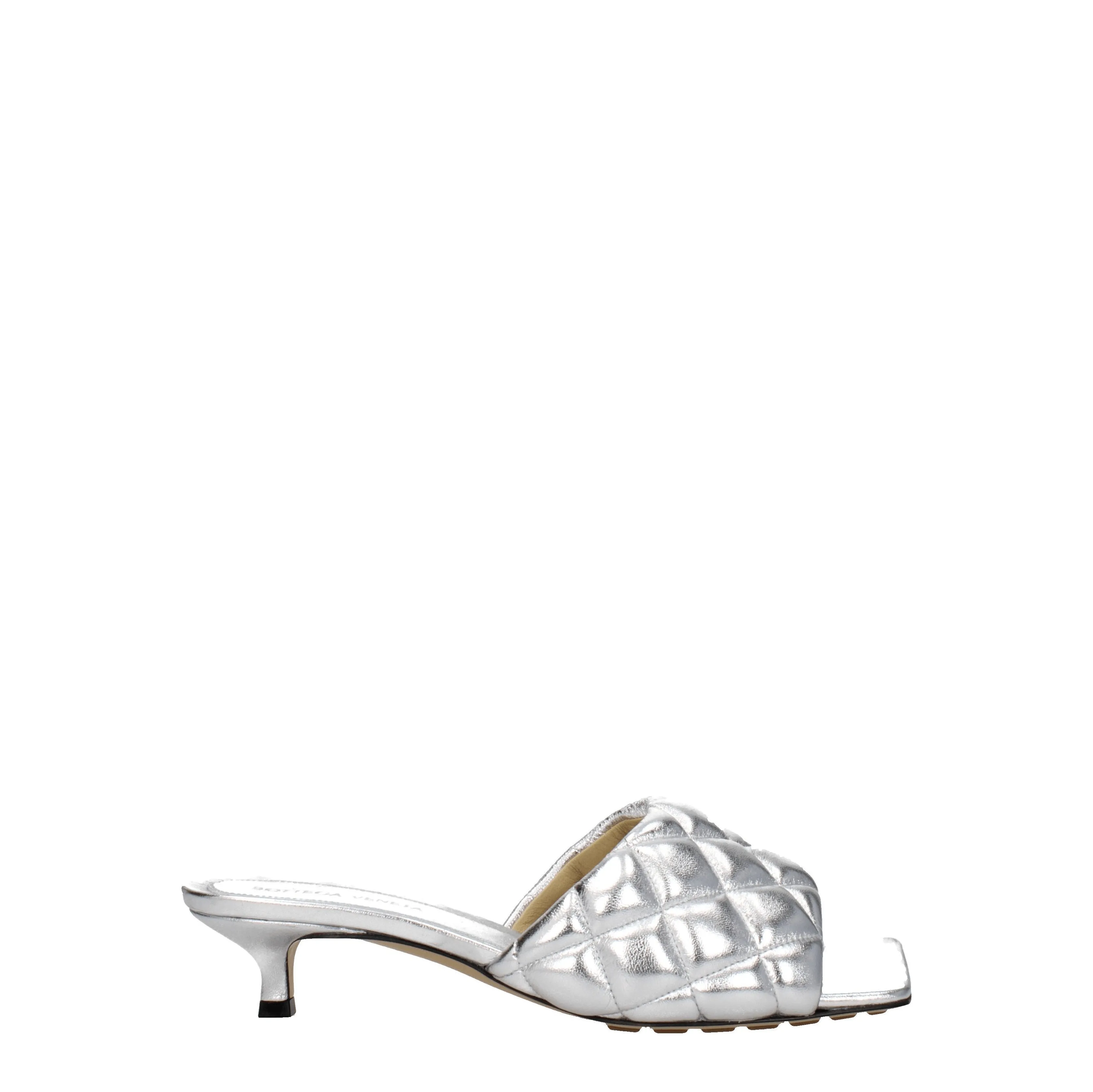 Bottega Veneta Sandals Femmes en cuir argent