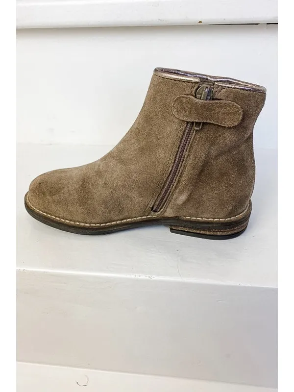 Bottines Fille Marissa Peau Taupe - Reqins