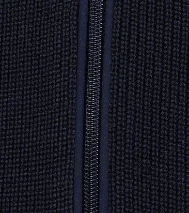 Brax Cardigan Style John Zippé Bleu Foncé 25-2014 70180100