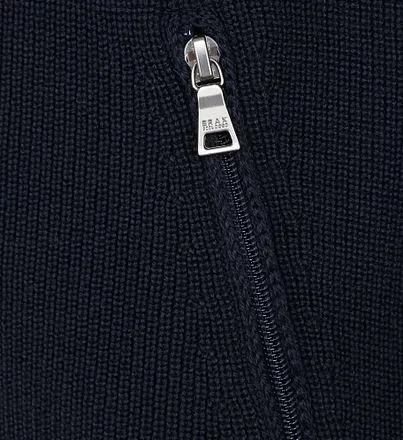 Brax Cardigan Style John Zippé Bleu Foncé 25-2014 70180100