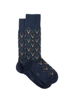 BURLINGTON  Chaussettes imprimées  - Bleu