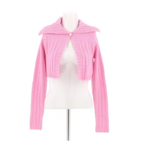 Cardigan en laine rose