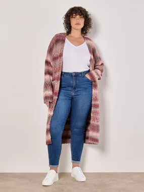 Cardigan En Tricot Épais Curve Ombre Vêtements Apricot