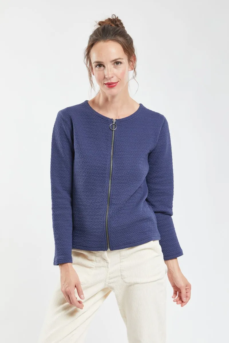 Cardigan zippé - coton