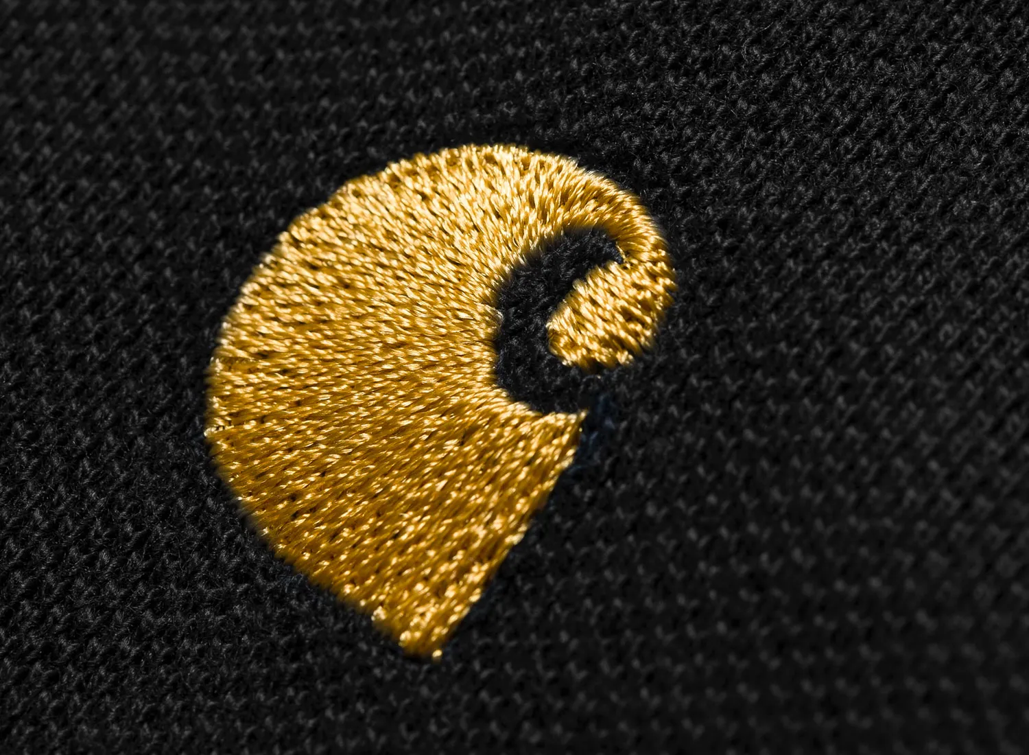 Carhartt WIP Chase Pique Polo Black / Gold