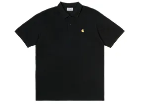 Carhartt WIP Chase Pique Polo Black / Gold