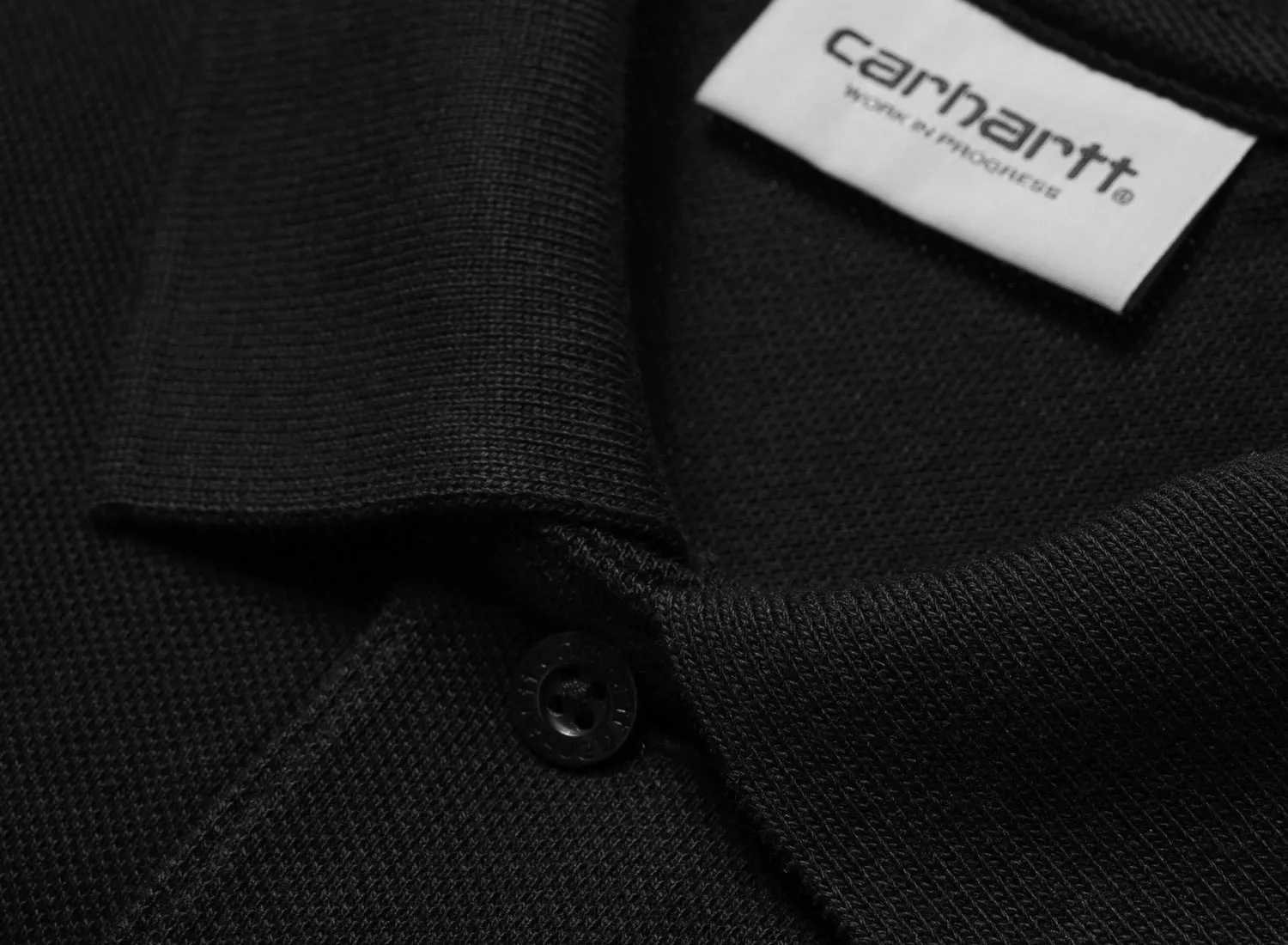 Carhartt WIP Chase Pique Polo Black / Gold