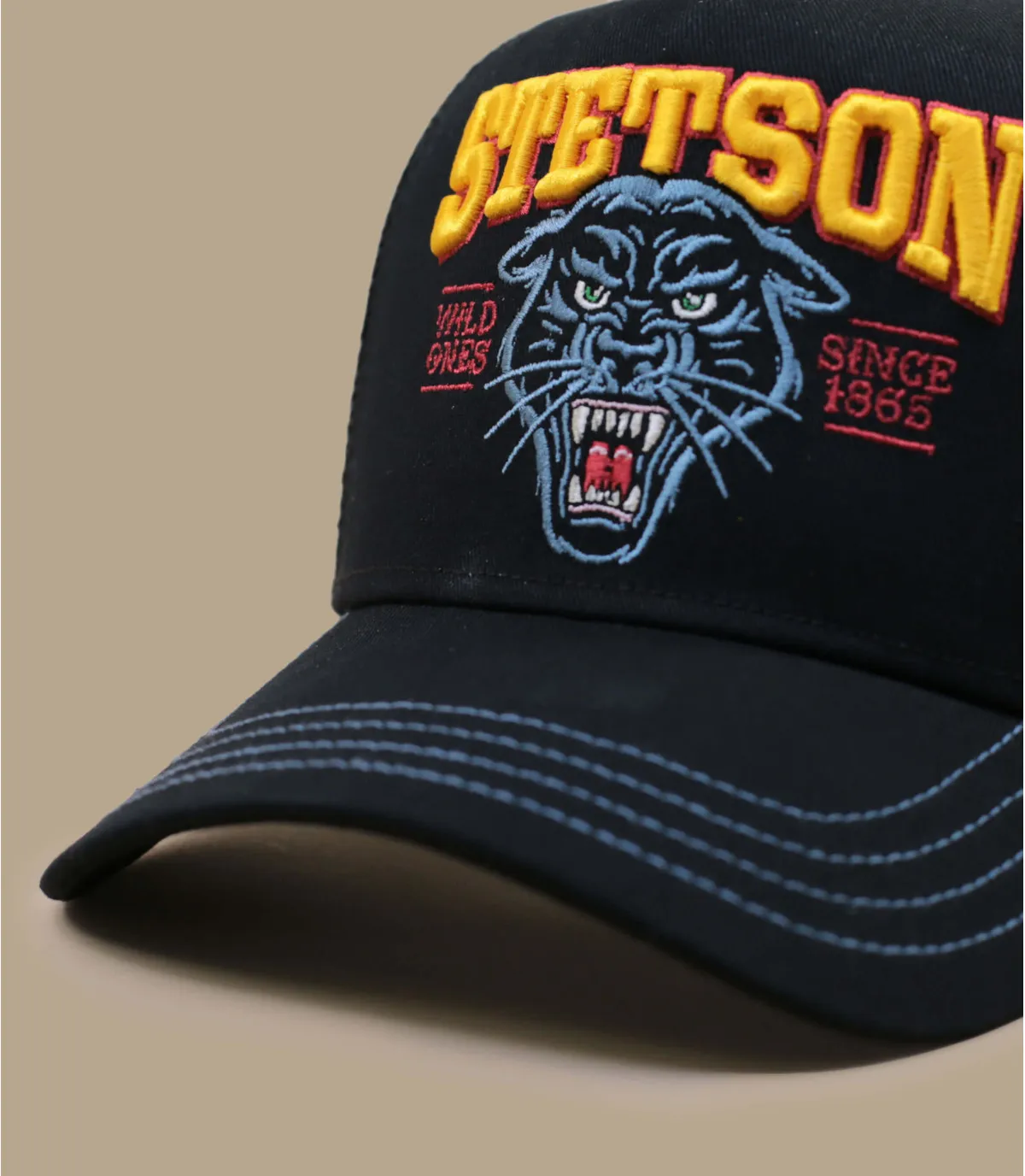 Casquette trucker stetson panthere - Trucker Cap Wild Ones Stetson : Headict