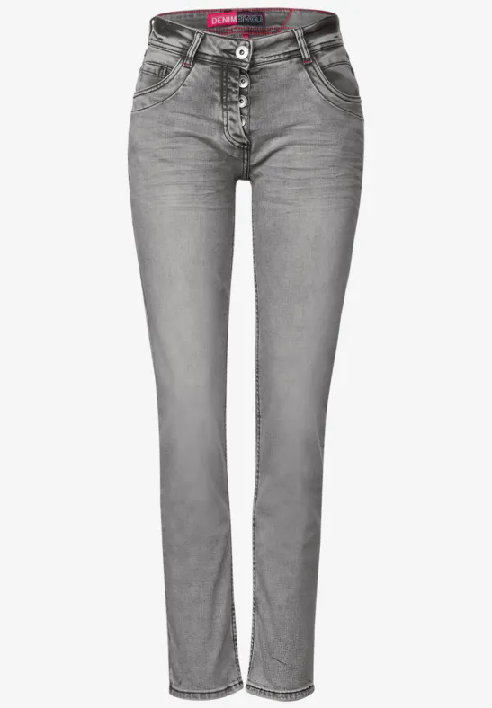 CECIL Jean coupe ample gris  - Style LINGA