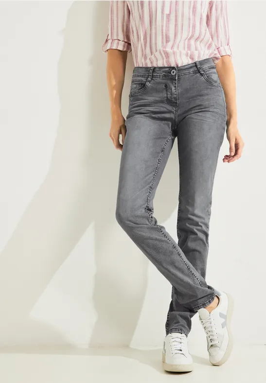 CECIL Jean coupe ample gris  - Style SCARLETT