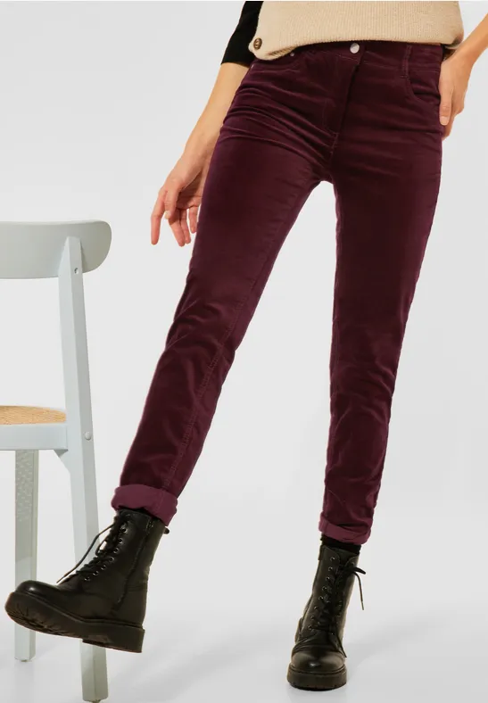 CECIL Pantalon coupe slim en 32, 34 pouces  - Style VICKY